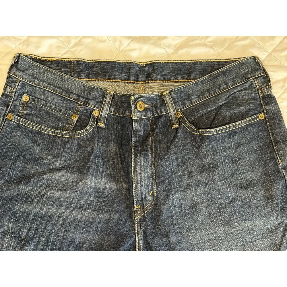 Levis 514 Size 36x30 Mens Dark Wash  Blue Jeans‎ 100% Cotton
